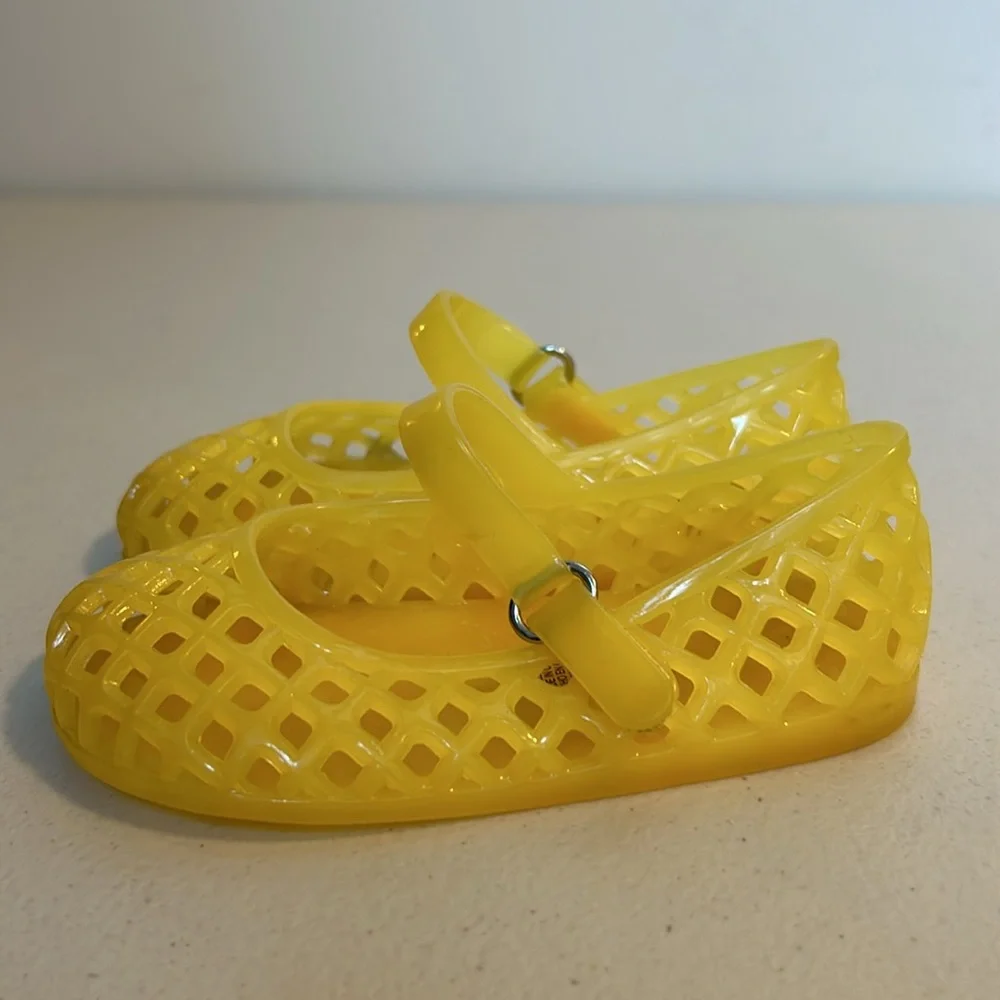 Old Navy Yellow Jelly Mary Jane Kids Shoes